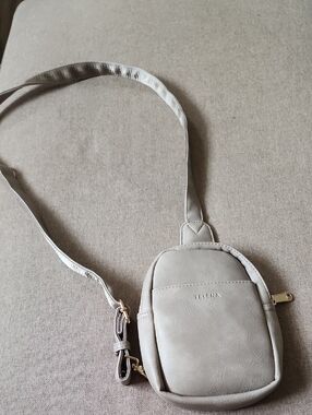 Telena Mini Crossbody Bag in Light Beige Tan